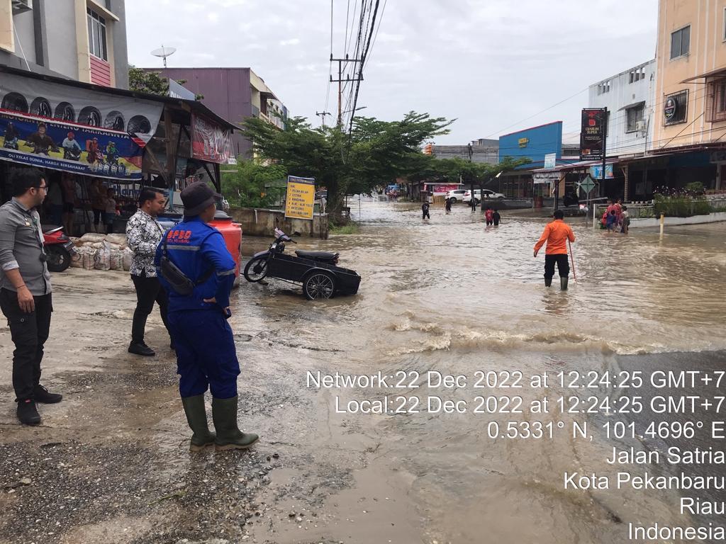 BPBD Klaim 9 Lokasi Direndam Banjir Pasca Hujan Deras Guyur Pekanbaru