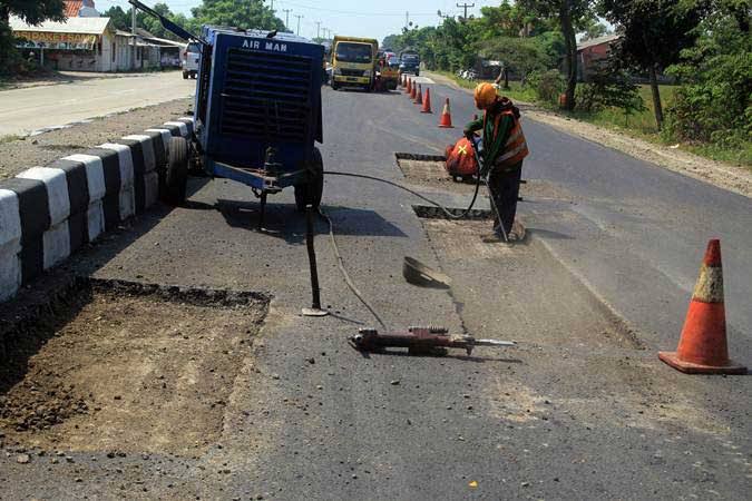 Anggaran Terbatas, PUPR Pekanbaru Hanya Overlay 2 Kilometer Jalan Rusak di 2022
