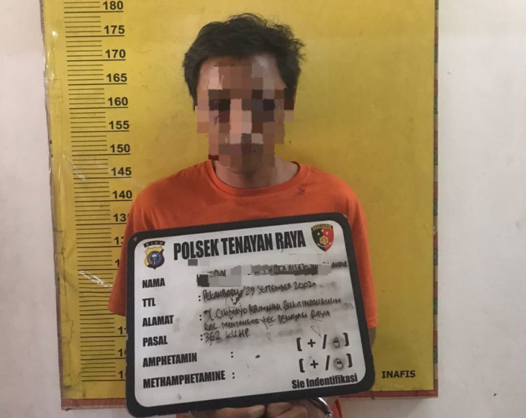 Maling Motor, Pria Pengangguran di Pekanbaru Babak Belur Dimassa