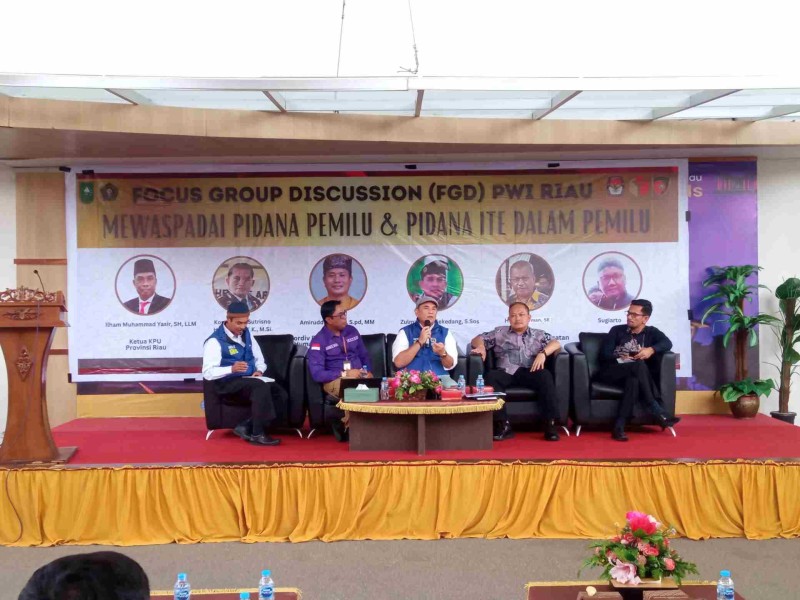 PWI Riau Deklarasi Lawan Hoaks di Pemilu 2024