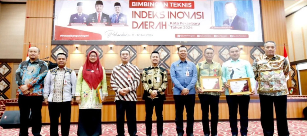 BKPSDM Kota Pekanbaru Raih Penghargaan Perangkat Daerah Terinovatif