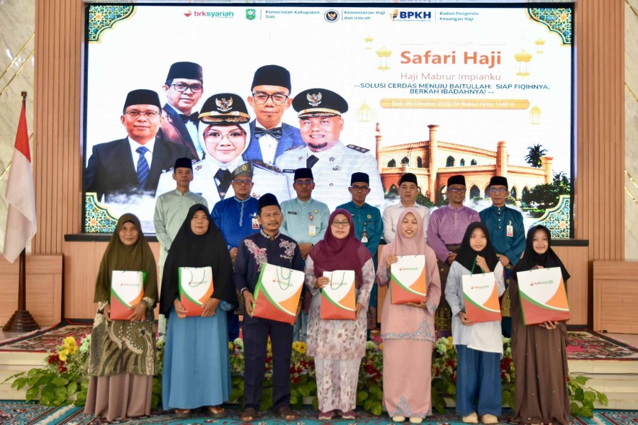 BRK Syariah dan Kemenhaj Hadirkan Safari Haji dan Coaching Perhajian di Siak