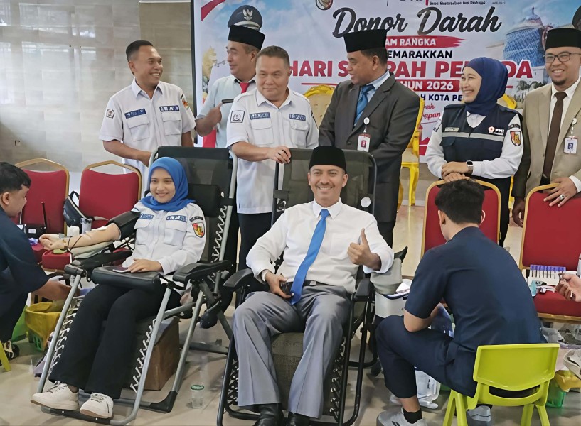 Semangat Sumpah Pemuda, Dispora Pekanbaru Kumpulkan 134 Kantong Darah
