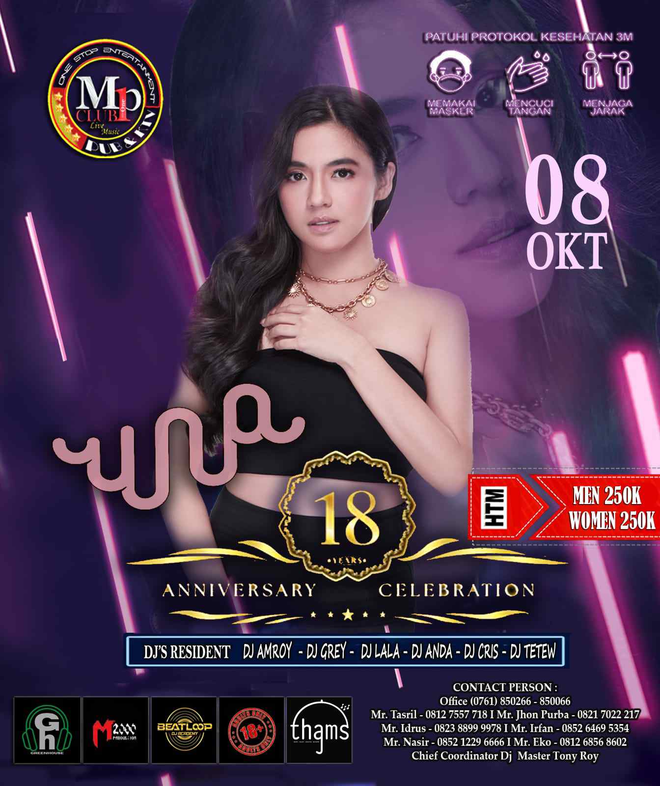 DJ Una Bakal Meriahkan Anniversary Ke-18 MP Club