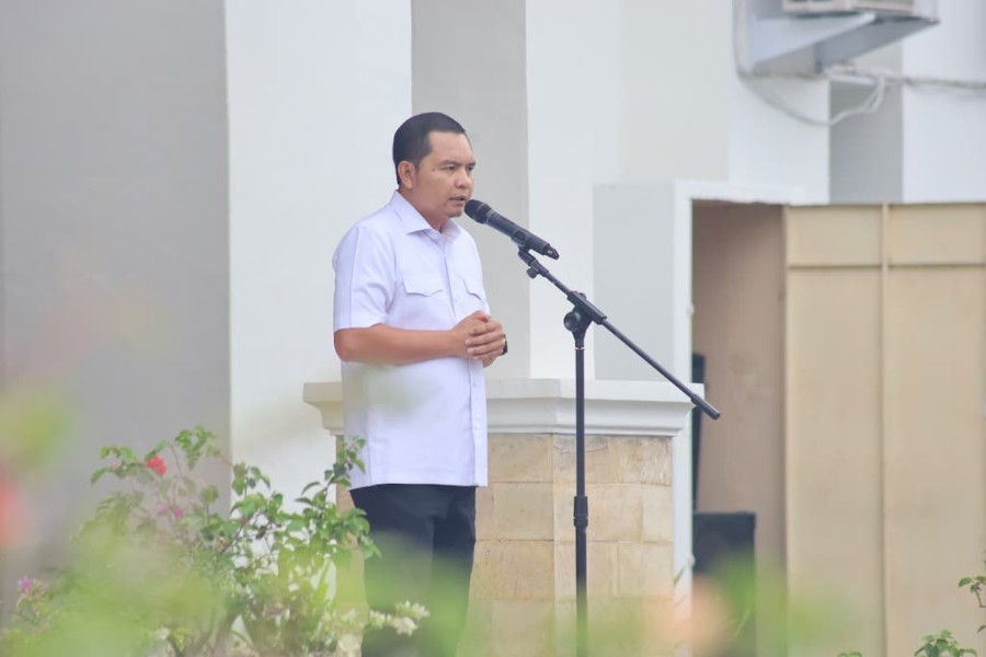 Pimpin Apel Perdana Usai Lebaran, ini Pesan Kabapenda Pekanbaru