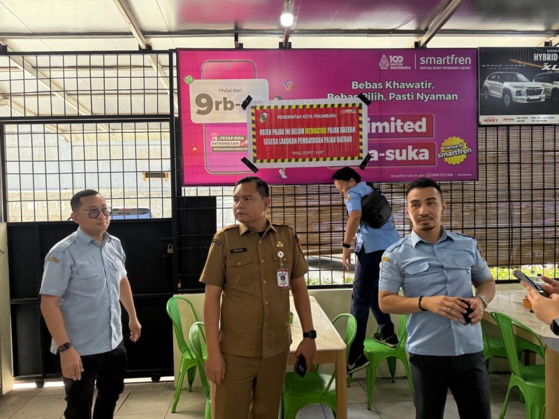 Kedapatan Tak Bayar Pajak, Bapenda Pekabaru Tindak Pelaku Usaha