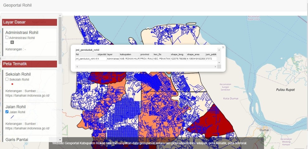 Diskominfo Rohil Luncurkan Sistem Informasi Geospasial Daerah