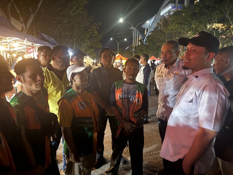 Wako Pekanbaru dan Dandim 03/01 Tinjau Kawasan Kuliner Cut Nyak Dien, Jukir Dikumpulkan