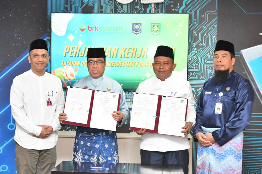Ratusan Desa di Bengkalis Implementasikan Siskeudes-Link CMS BRK Syariah