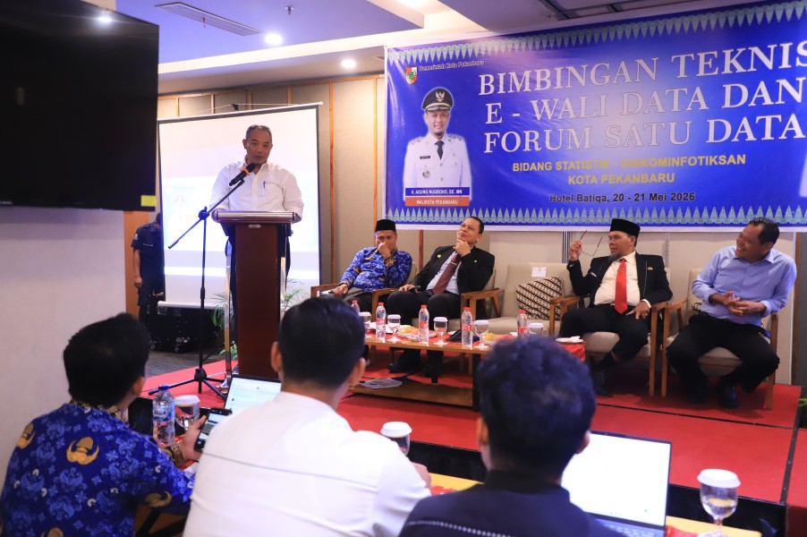 Pekanbaru Perkuat Tata Kelola Data melalui Bimtek E-Walidata